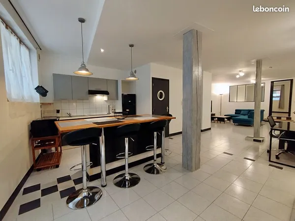 Grand T2 meublé de 75 m² - Place de la République