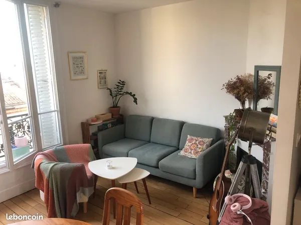 Appartement T3 46m2 meublé traversant 2 chambres