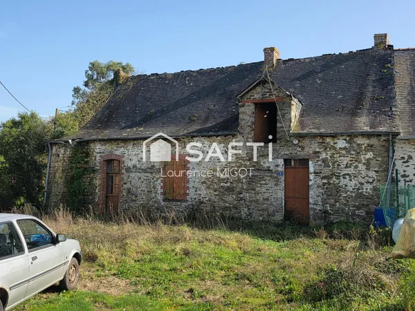 Bâtisse en pierre à rénover au calme