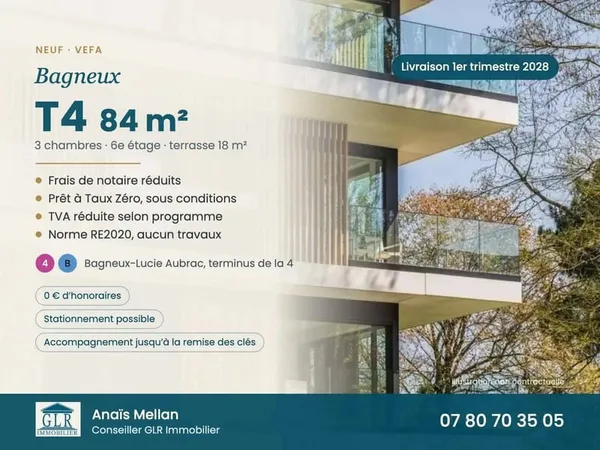 Appartement 4 pièces 84 m²