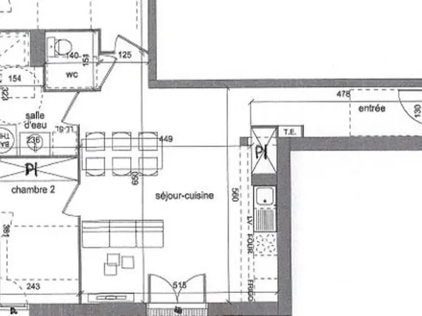 Appartement 3 pièces 65 m²