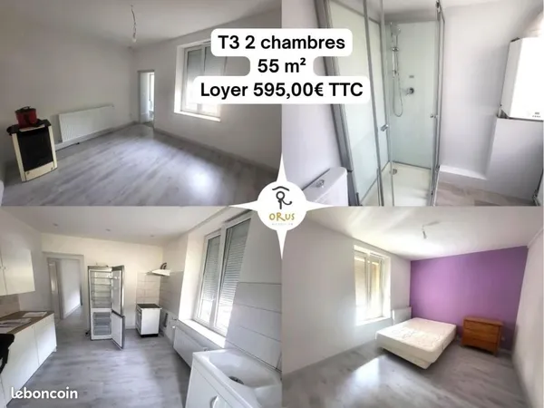 Appartement 3 pièces 55 m²