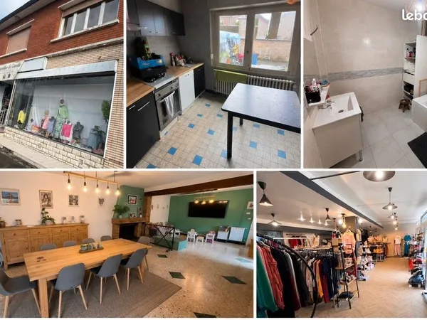 Ensemble immobilier maison et commerce