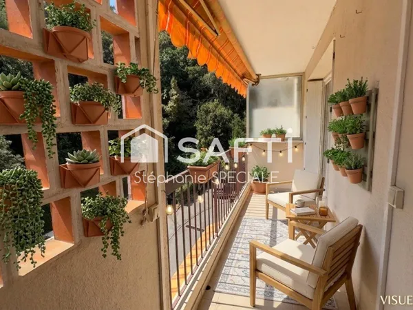 Cagnes-sur-Mer / Appartement 3 pièces / 4ème et dernier étage