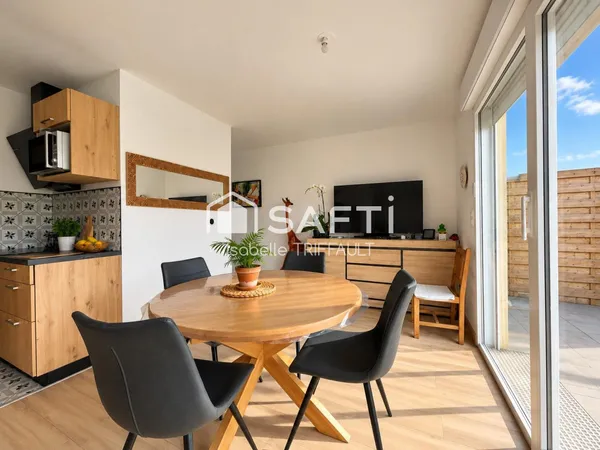 CAUDAN - APPARTEMENT T2 RÉCENT AVEC JARDIN PRIVATIF