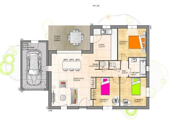 Maison neuve 5 pièces 89 m²
