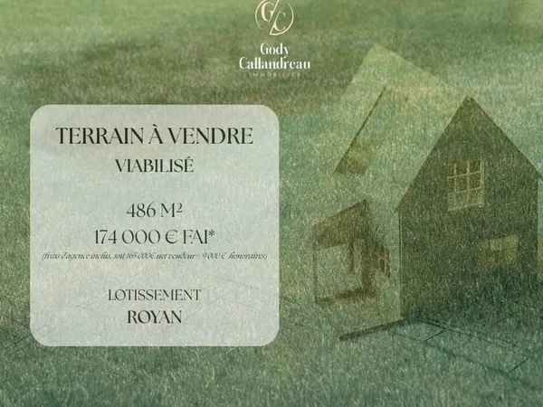Terrain constructible 486 m²