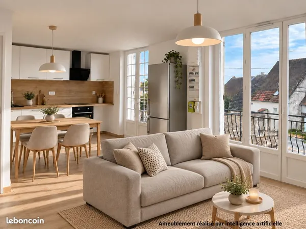 T3 rénové de 53 m² - dernier étage, dressing et parking