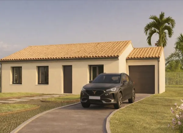 Maison contemporaine de plain-pied 100 m² ave...