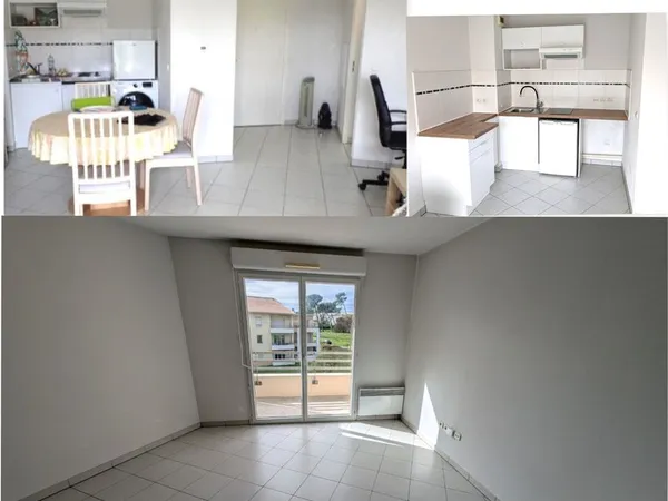 Location T2, balcon, garage en sous sol
