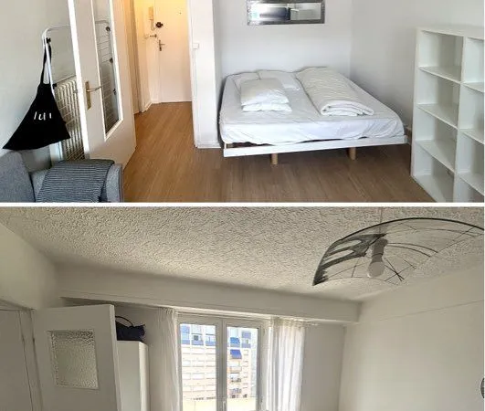 T1 meublé lumineux 26 m² Pau Centre ville - balcon, cave, parking gratuit