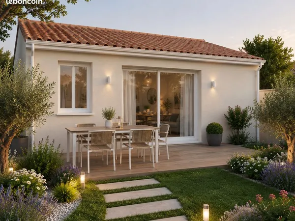 Maison neuve 60 m² à bâtir sur terrain viabilisé de 224 m² à Salles-d'Aude (11110)