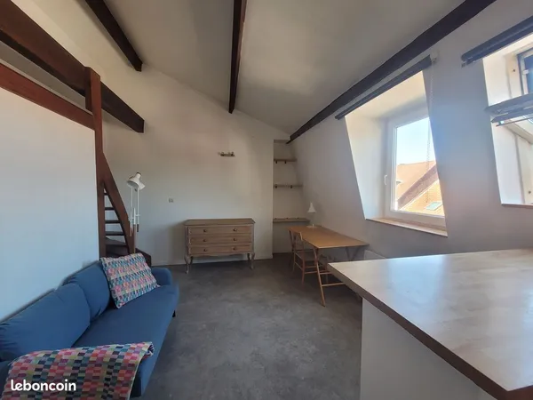 Studio meublé 28m² intersection rue ratisbonne meurin
