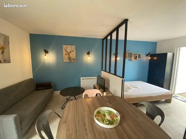 🌊 Studio étudiant meublé avec cour et parking - Châtelaillon-Plage