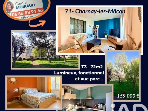Appartement 3 pièces 72 m²