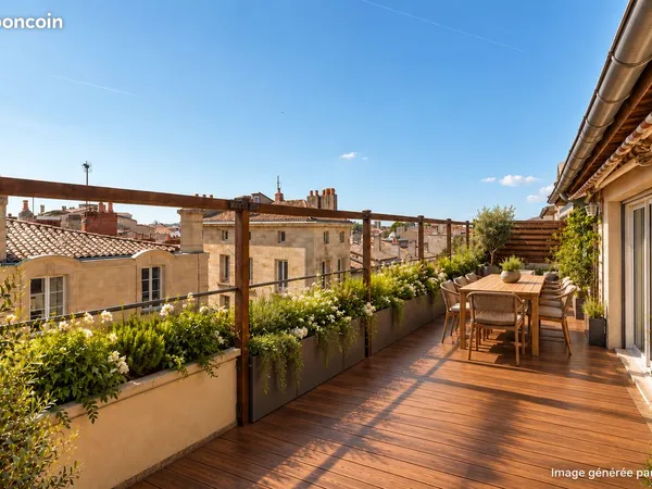 Triangle - dernier etage - ascenseur - terrasse - 4 chambres