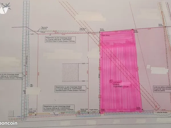 Terrain 771 m² GUEMPS