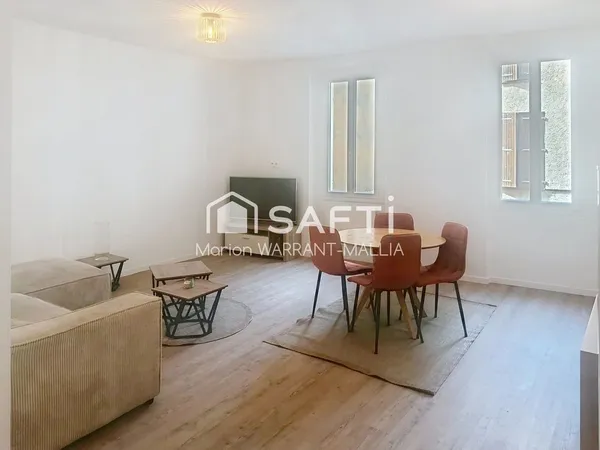 Appartement T2 49 m², meublé et rénové