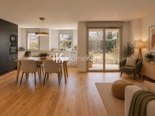 Un appartement rénové avec jardin