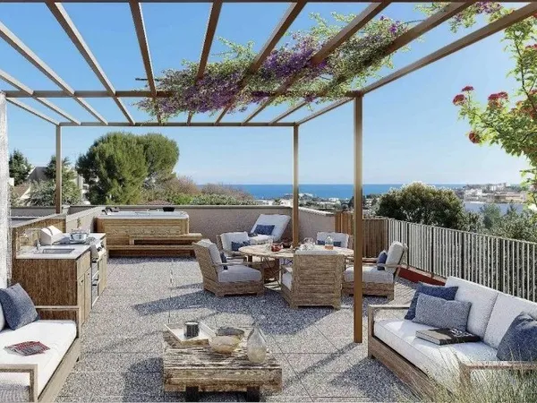 Antibes - Unique 4 Pièces De La Résidence - Villa Sur Le Toit - Vue Mer - Exposition Sud