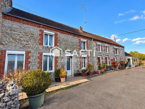 Maison semi-individuelle 200 m² - 4 chambres - Fort potentiel
