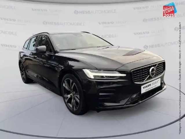 Volvo V60 b4 197ch plus style dark dct 7 sieges cuir gps camera carplay — photo 3