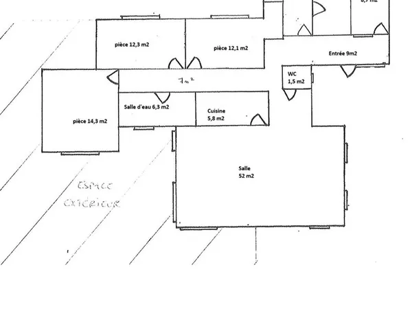 Location local 145 m2 Wizernes
