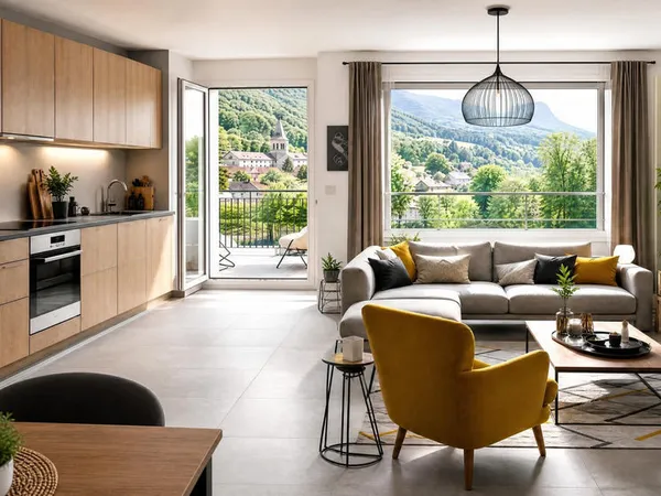 Appartement T3 avec grand balcon à Sassenage