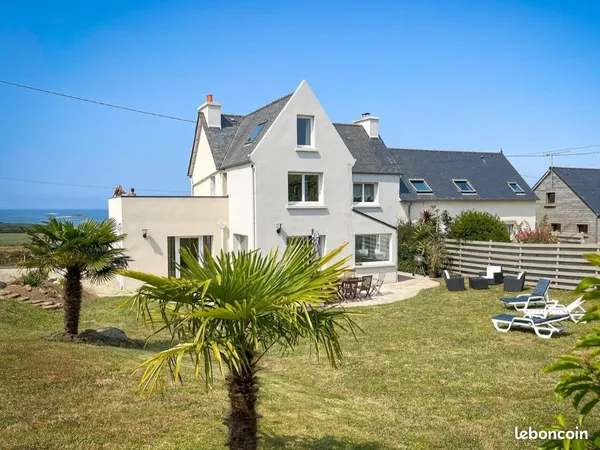 Carantec - maison meublée 150 m² - 4 chambres - vue mer panoramique