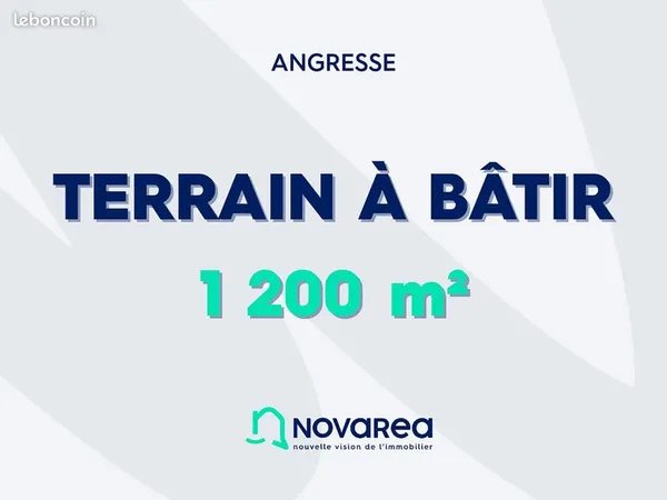 Terrain 1 200 m² Angresse