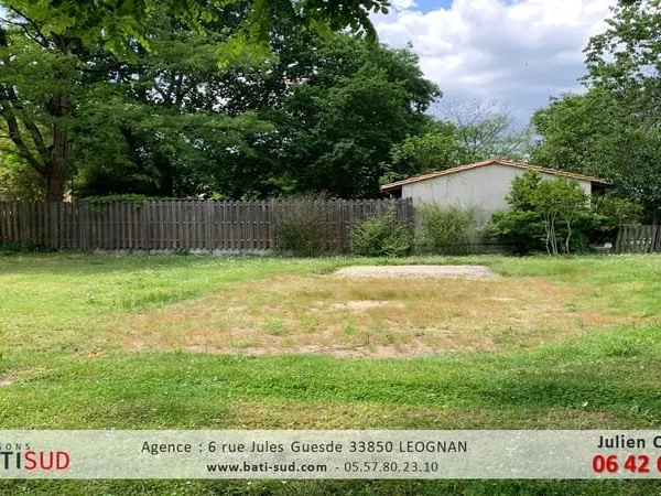 LEOGNAN : Terrain viabilisé et clôturé de 620m²
