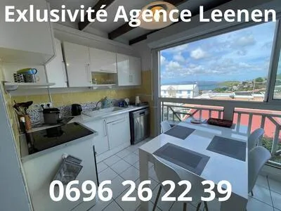 TROIS ÎLETS - ANSE MITAN - GRAND F3 MEUBLÉ - VUE MER - PISCINE