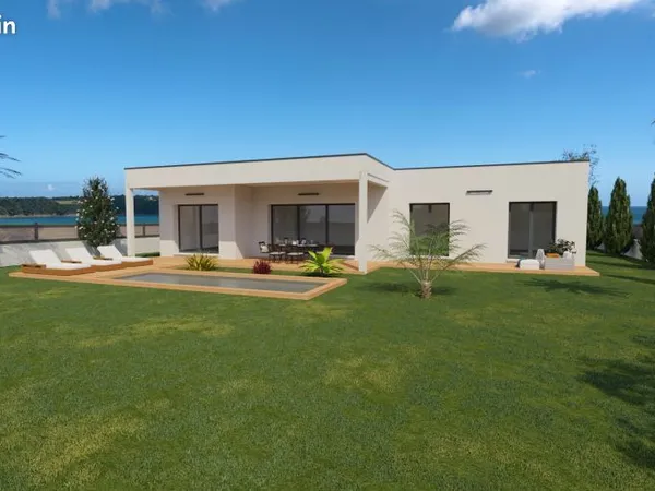 Perpignan (66000) : maison contemporaine de plain-pied de 120 m² avec garage sur terrain viabilisé d