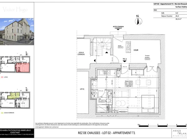 Appartement 1 pièce 30 m²
