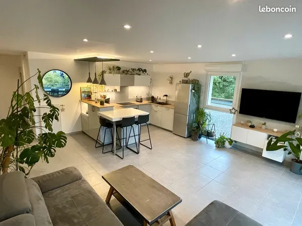 Appartement T3 70 m2 centre Thorens Glières / Grande terrasse