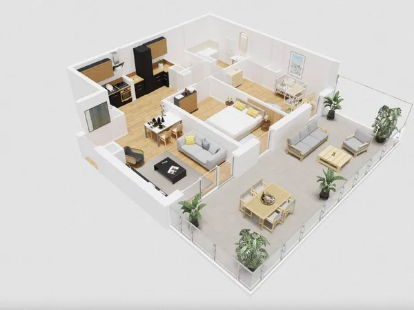 Appartement 3 pièces 66 m²