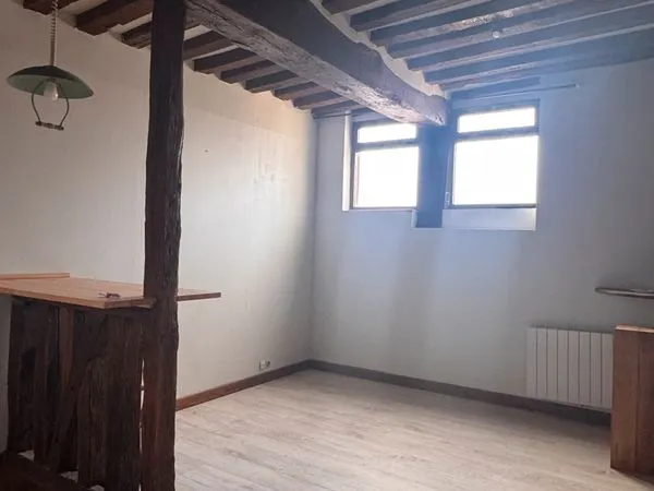 T2 de 31,59 m² poutres apparentes, secteur square Verdrel/Gare rive droite