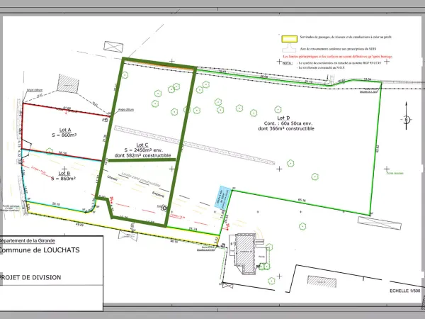 Terrain 2450 m²