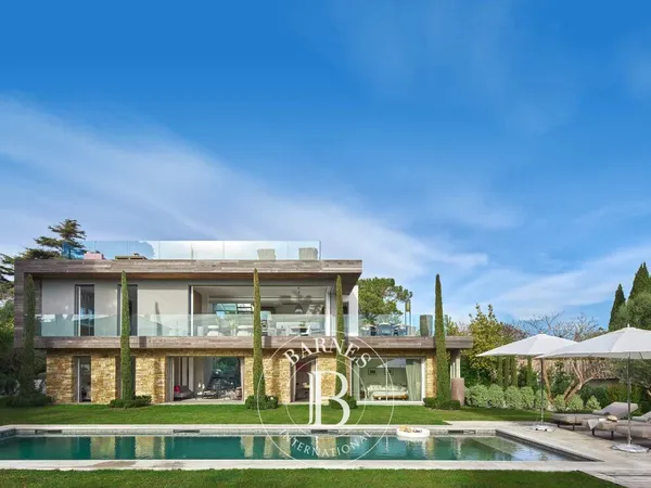 CAP D'ANTIBES - VILLA CONTEMPORAINE VUE MER PANORMIQUE - 5 CHAMBRES