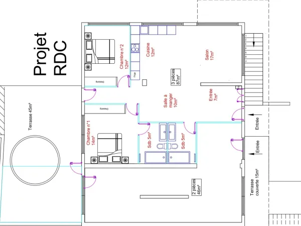 Appartement à vendre 3 pièces SAINT LAURENT DU VAR (06)