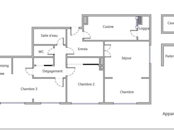 Appartement 5 pièces 83 m²