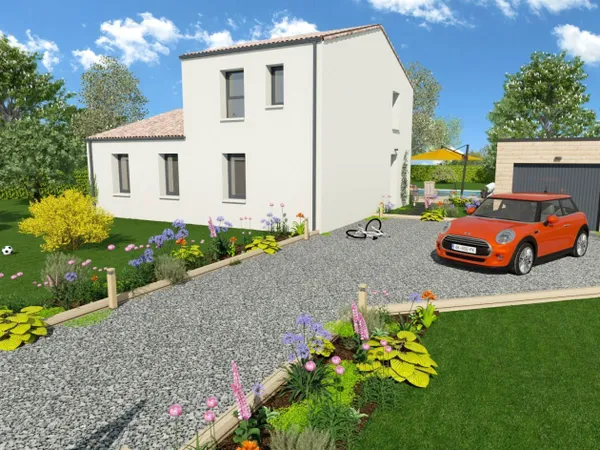 Projet de construction d'une maison 110.54 m² avec terrain à LE CHEIX (63) 