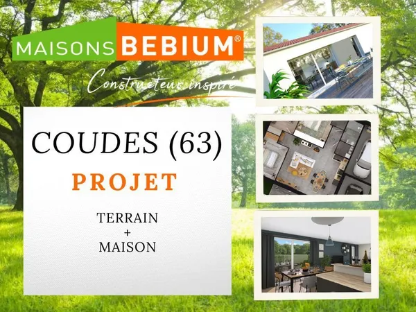 Terrain à bâtir de 419 m² à COUDES (63) 