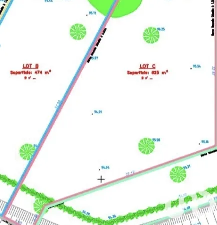 Terrain en individuel 625 m²