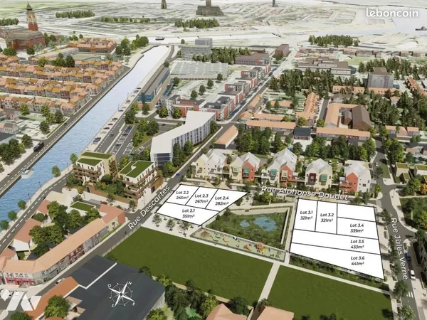 Terrain 351 m² CALAIS