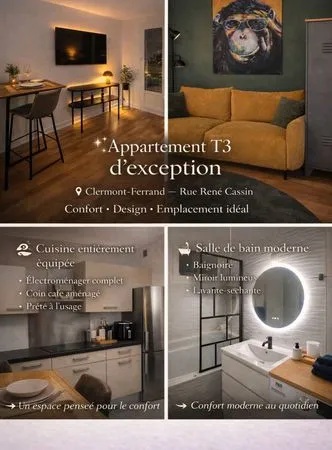 Appartement de 55m2 à louer sur Clermont-Ferrand