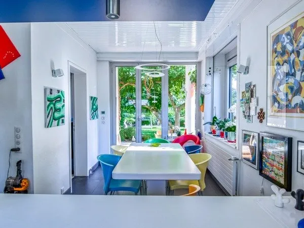 Dpt Haut-Rhin (68), à vendre MULHOUSE maison d'architecte 372 m2 dans son magnifique jardin