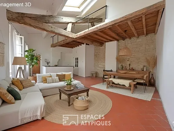 Appartement de caractère avec vue imprenable sur Nîmes