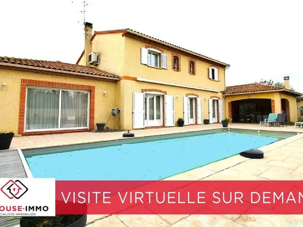 CUGNAUX: Maison T8 avec Piscine et Appartement Indépendant