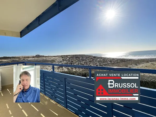 Appartement situé en front de mer à Lacanau-Océan , terrasse